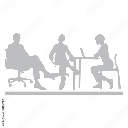 Business Meeting Silhouette