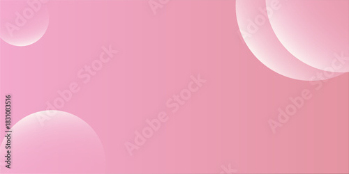 Soft pink background with a smooth texture. The background features overlapping translucent circles, enhancing the pink color. Minimal abstract circles vector gradient background
