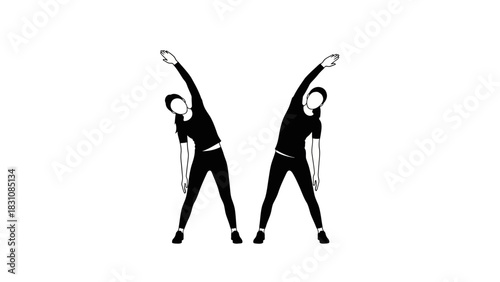 Standing Side Bend Exercise Illustration