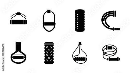 Exercise Equipment Silhouettes