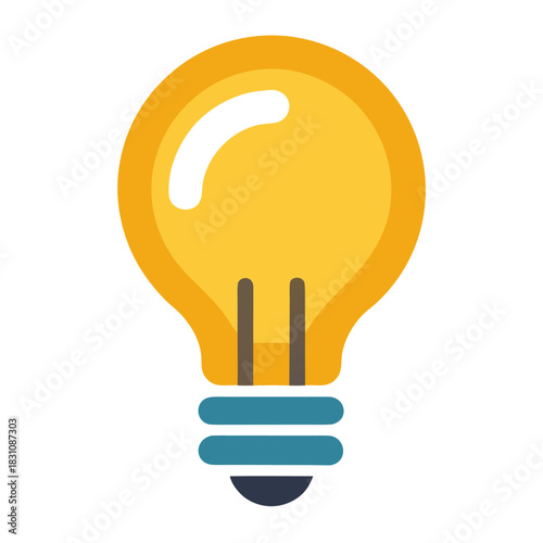 light bulb icon vector