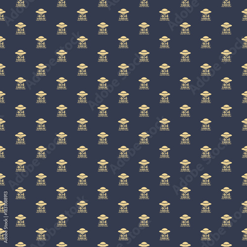 Page with a 404 error isolated seamless pattern on white background