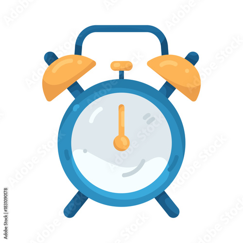 Illustration of Blue Alarm Clock