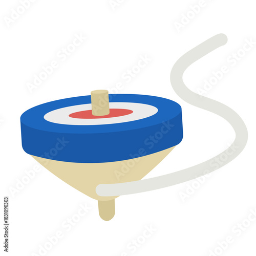 お正月のコマのイラスト