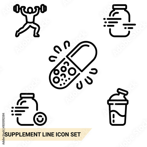 Qulityful Supplement line icon