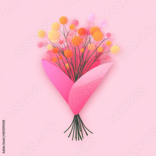 Heart Shaped Bouquet of Flowers