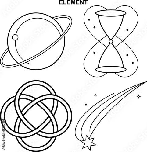 Simple graphic design elements