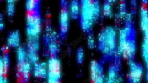 Fast pixel fragmentation and digital noise. The Digital Pixel Glitch Transition is a dynamic, futuristic error effect.