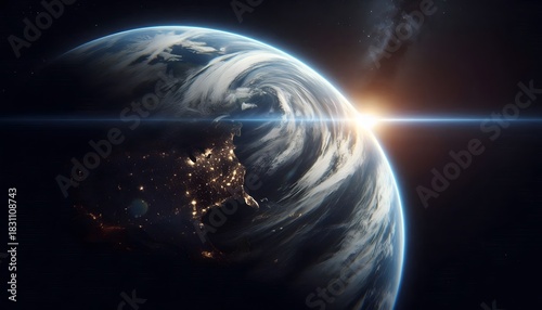 Fototapeta Naklejka Na Ścianę i Meble -  earth in space