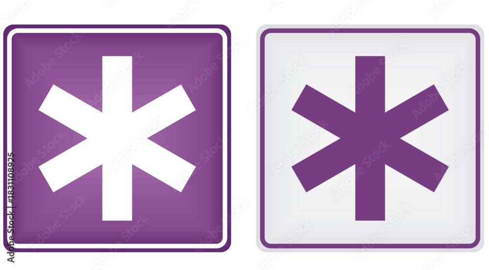 Obraz premium Road sign ambulance. vector illustration 