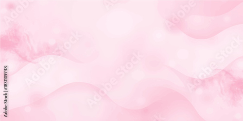 Soft pink satin fabric flowing with abstract purple light waves