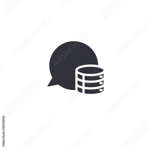 A data backup server icon representing secure file storage, protection, and digital archive management for business systems.