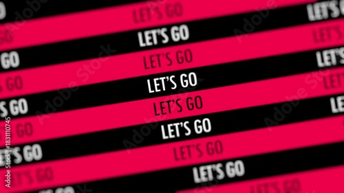 LET'S GO TITLE WITH TYPOGRAPHY ANIMATION
