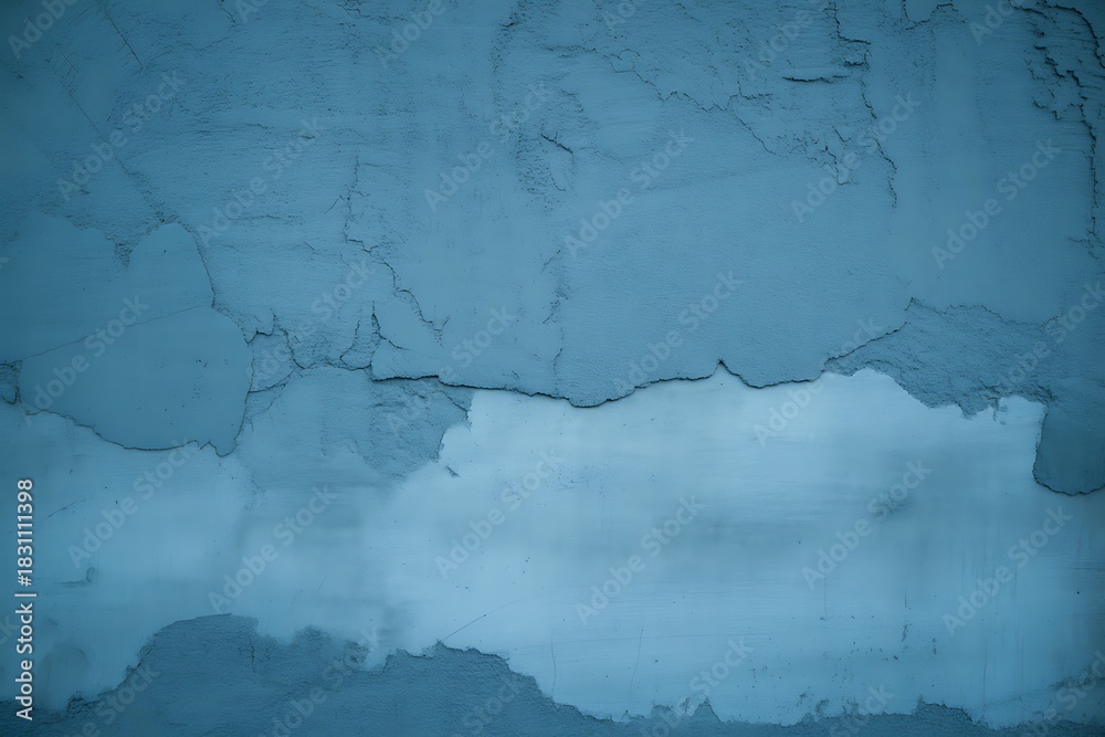 Obraz premium Abstract textured background with soft blue and white watercolor washes