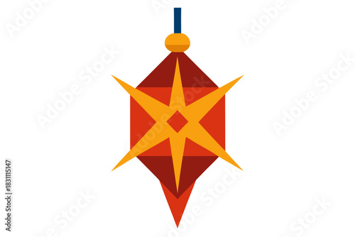 Hanging star ornament art