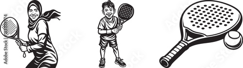 Monochrome illustrations of skateboarders in various poses, riding and resting.