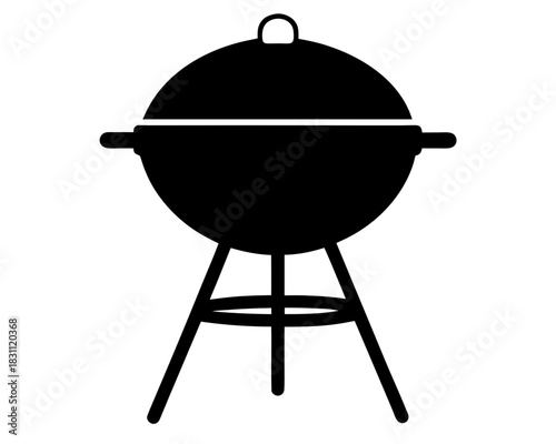 barbecue grill silhouette vector,barbecue grill  icon