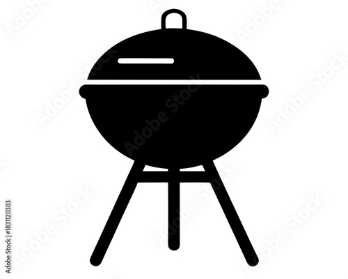barbecue grill silhouette vector,barbecue grill  icon