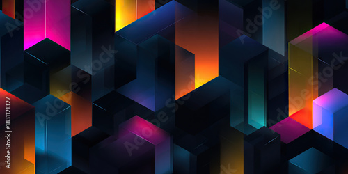 Digital background for tech, AI, data, audio, graphics, etc. © Yeti Studio