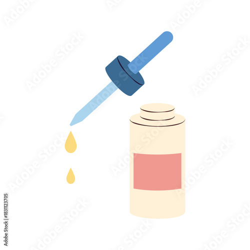 Simple beauty and skincare items collection