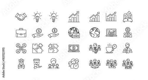 Business agreement of partnership as handshake with symbol of successful transaction and cooperation