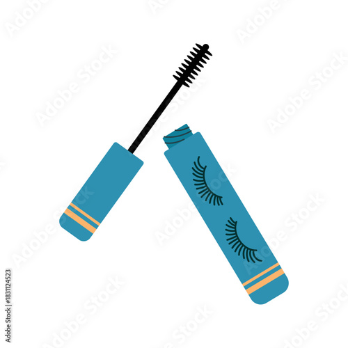 Beauty cosmetic, pink makeup, sleep mask, nail polish, eyelash curler, sunscreen, lipstick, mascara, sheet mask, moisturizer cream, eye color palette, makeup brush