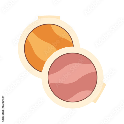 Beauty cosmetic, pink makeup, sleep mask, nail polish, eyelash curler, sunscreen, lipstick, mascara, sheet mask, moisturizer cream, eye color palette, makeup brush