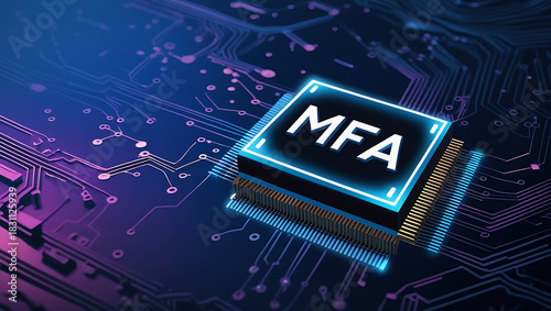 Multifactor Authentication Security Visualization Highlighting Secure Identity Verification, Encrypted Access Control, and Multi-Layer Protection for Modern Digital Platforms