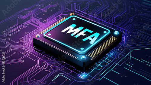 Multifactor Authentication Security Visualization Highlighting Secure Identity Verification, Encrypted Access Control, and Multi-Layer Protection for Modern Digital Platforms