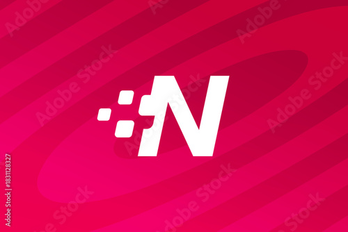 Letter N logo icon design template elements