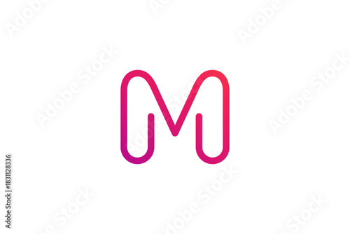 Letter M logo icon design template elements