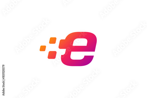 Letter E logo icon design template elements