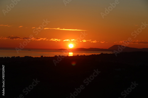 Dawn on the sea