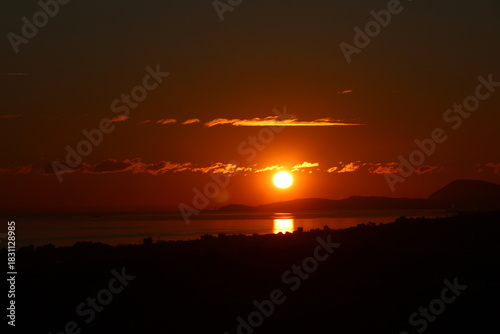 Dawn on the sea