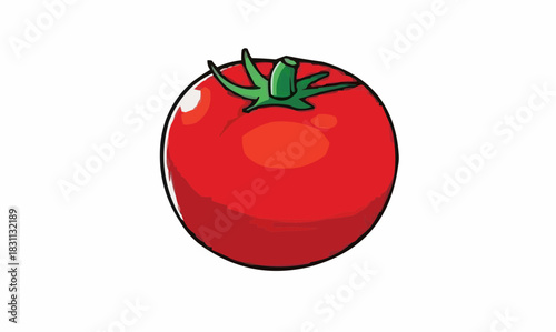 tomato on a white background