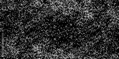 Glitch TV static noise wallpaper. Black and white VHS pixel noise texture. Random interference signal concept. Rippled video tape background. Image distorted distressed backdrop effect. Vector