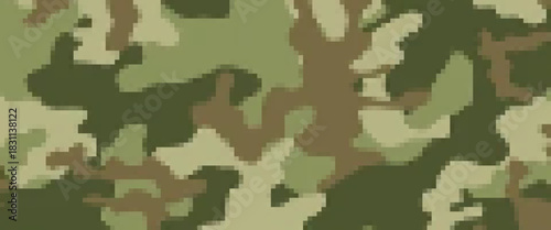 pixelated geek camouflage vector seamless pattern for blending in surroundings. seamless camouflage pattern for outdoor apparel