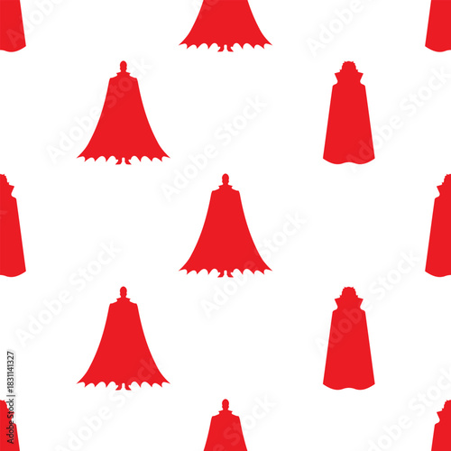 vampire seamless pattern isolated on transparent background.