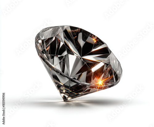 Diamond isolated on white b...