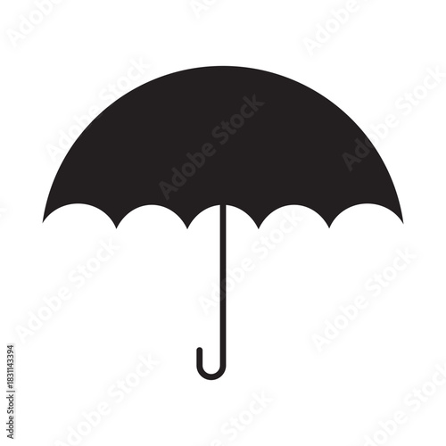 Umbrella icon flat vector icon.