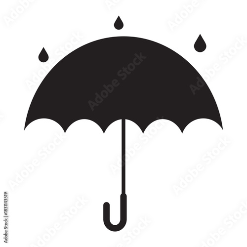 Umbrella icon flat vector icon.