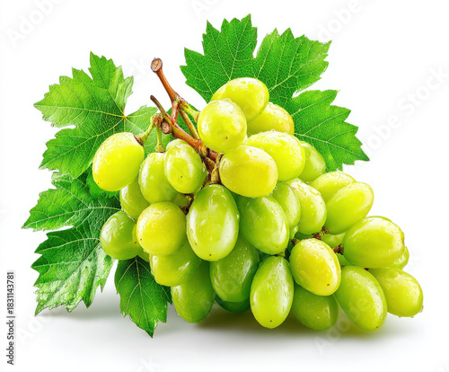 Grapes isolated on white