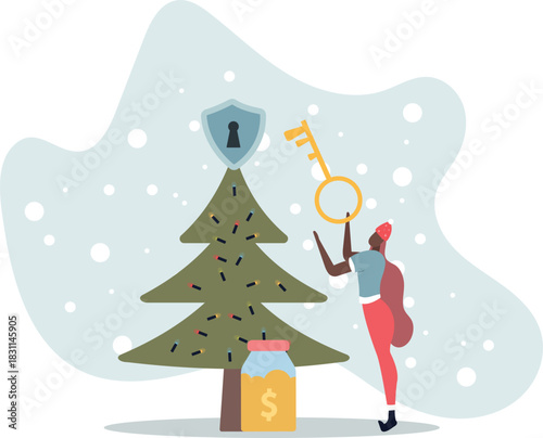 High interest rates concept. character opening savings account and receiving interest on deposits.life and employment of people.