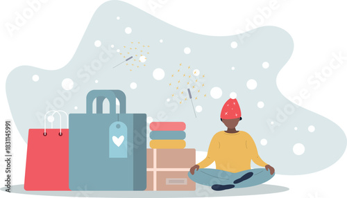 Food loss and waste illustration.Environment and resources problem concept.overconsumption problem.life and employment of people.