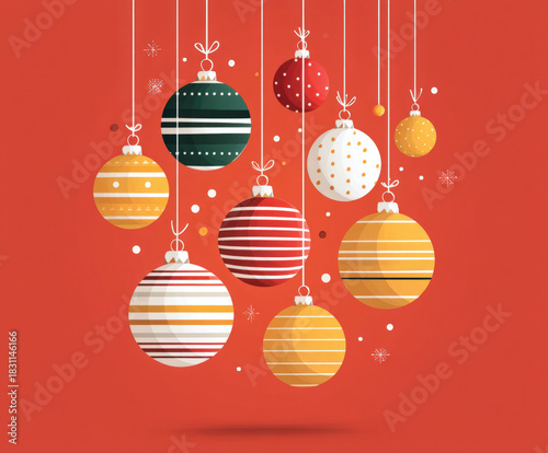 Red Christmas background