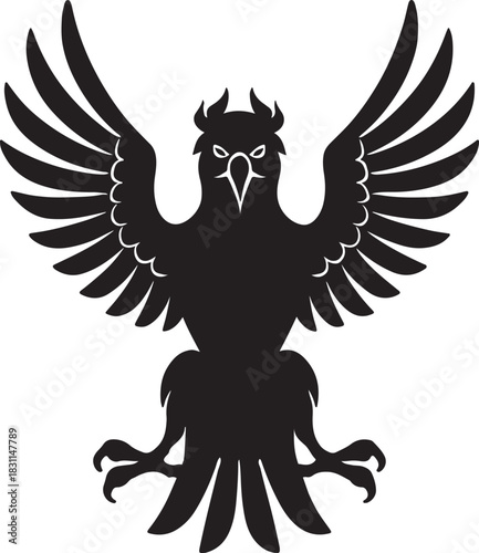 jatayu a mythological bird of india vector illustration