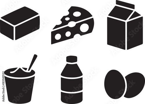 Set of cheese, vector illustrations of different cheese types like cheddar, brie, gouda, and Swiss, isolated black and white design for food and dairy concepts