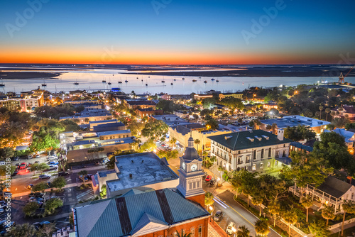 Fernandina Beach, Florida, USA Historic Downtown 1963