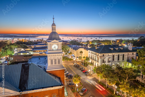 Fernandina Beach, Florida, USA Historic Downtown 1959