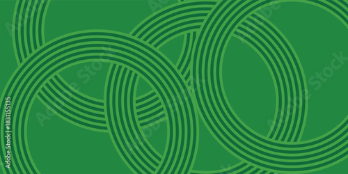 Green farm banner, organic abstract background with fields. Wavy green lines, natural organic products. Ecological background.